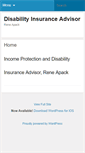 Mobile Screenshot of disabilityinsuranceadvisor.com